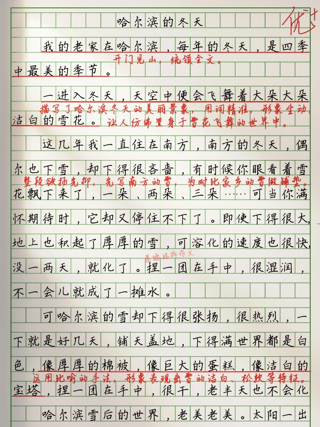 做错一道题放一个冰块作文做错一道题放一个冰块