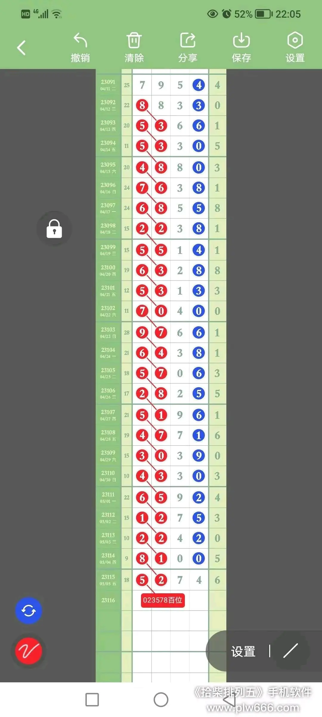 23选5走势图23选5走势图分析