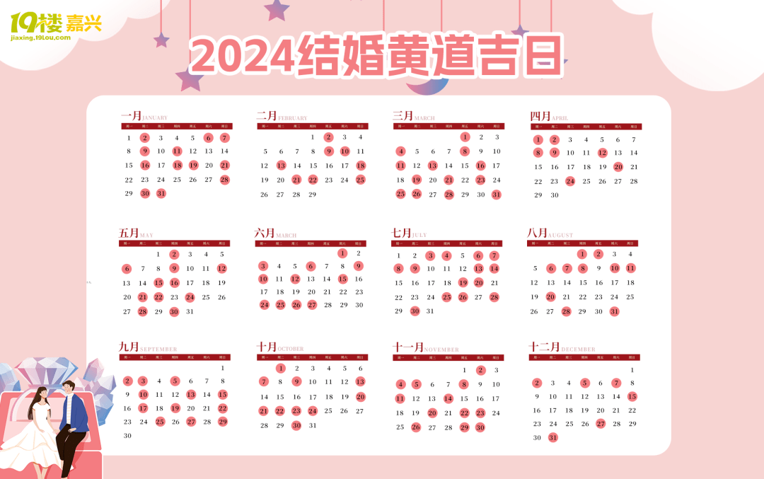 2024年1月黄道吉日2024年1月黄道吉日推荐