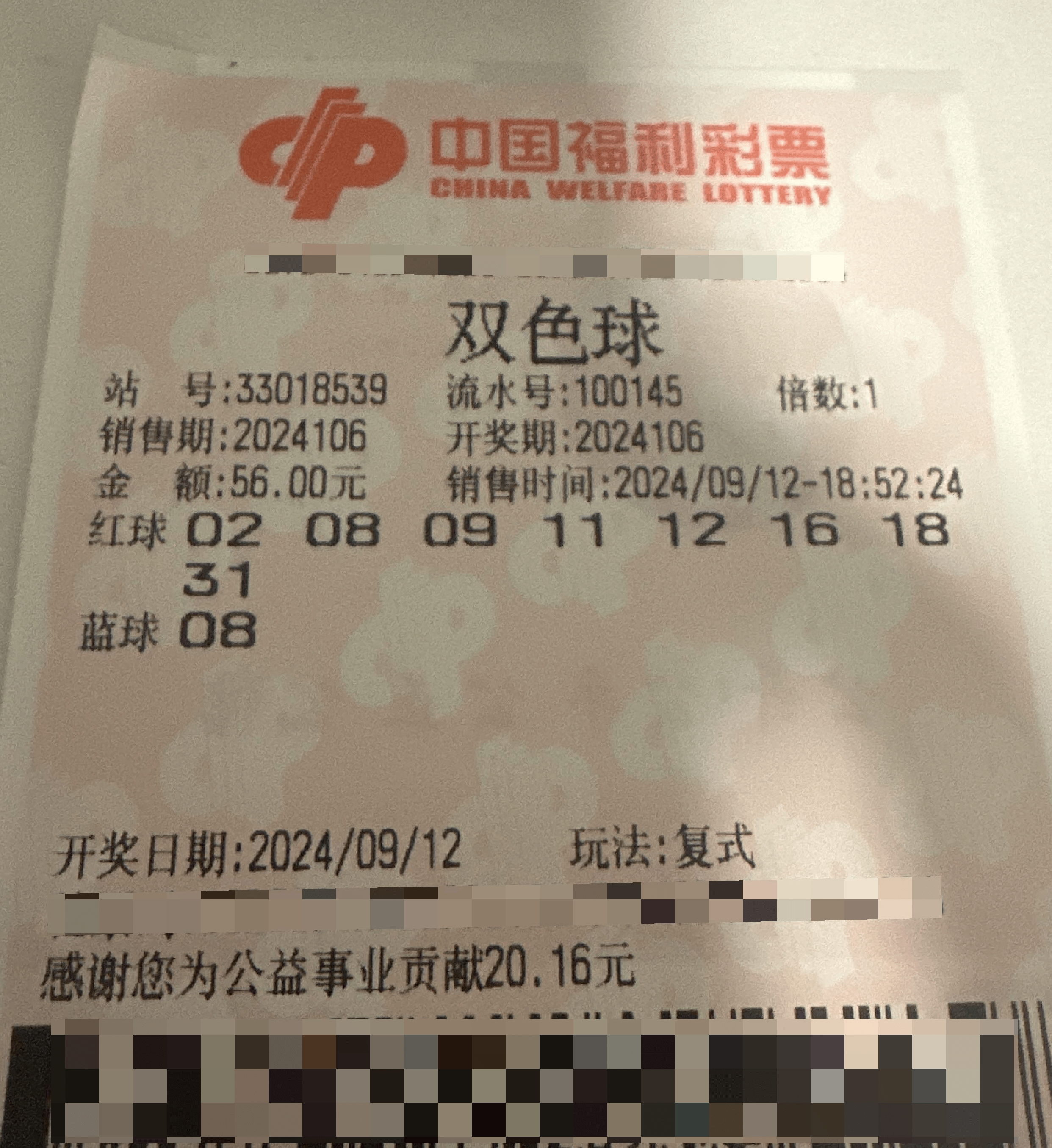 双色球精选一注6+1双色球精选一注6十1，幸运的启示-第1张图片