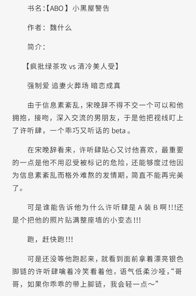 车速超高，双男主废文解读-第2张图片