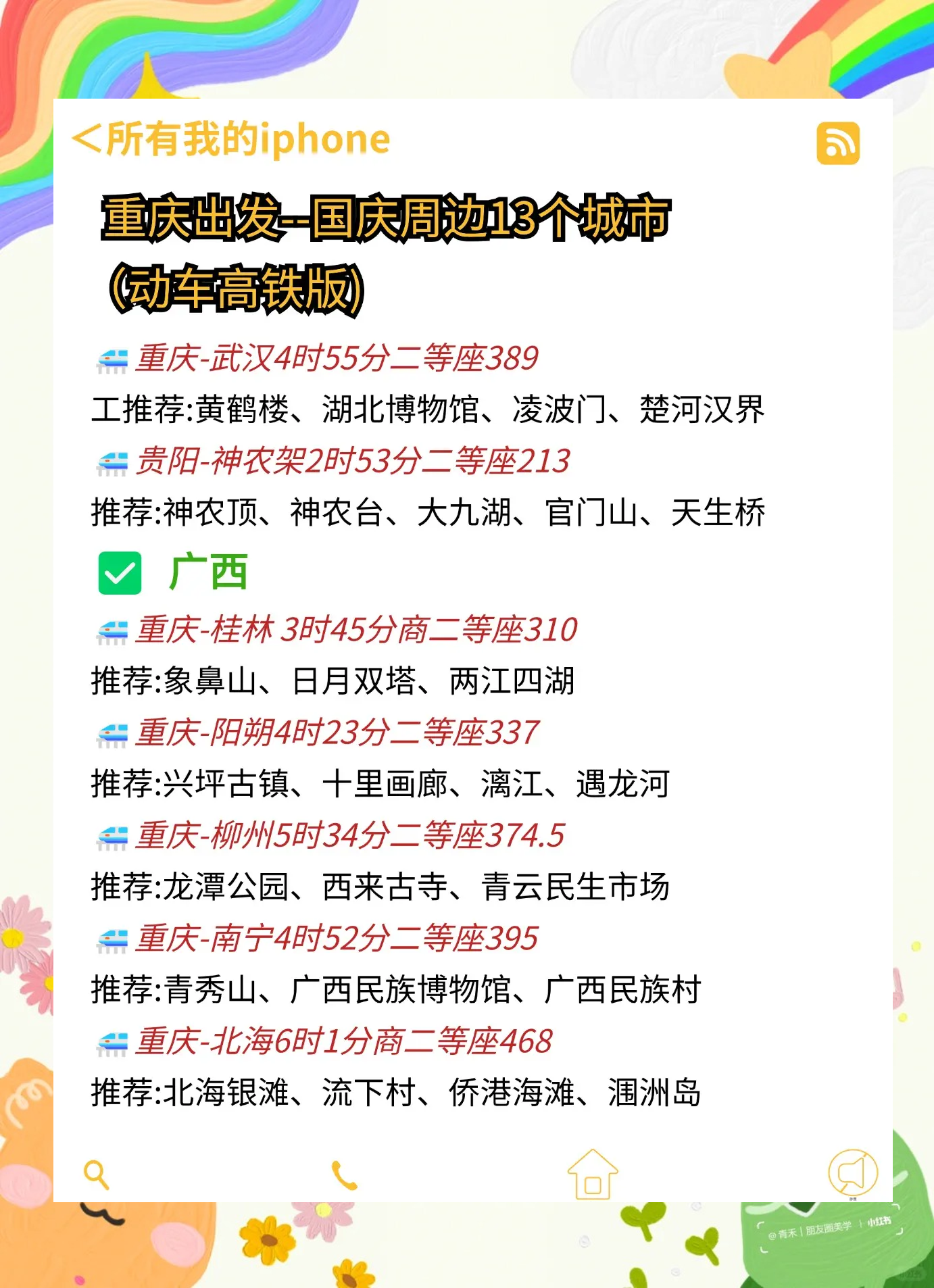 北京到重庆动车之旅