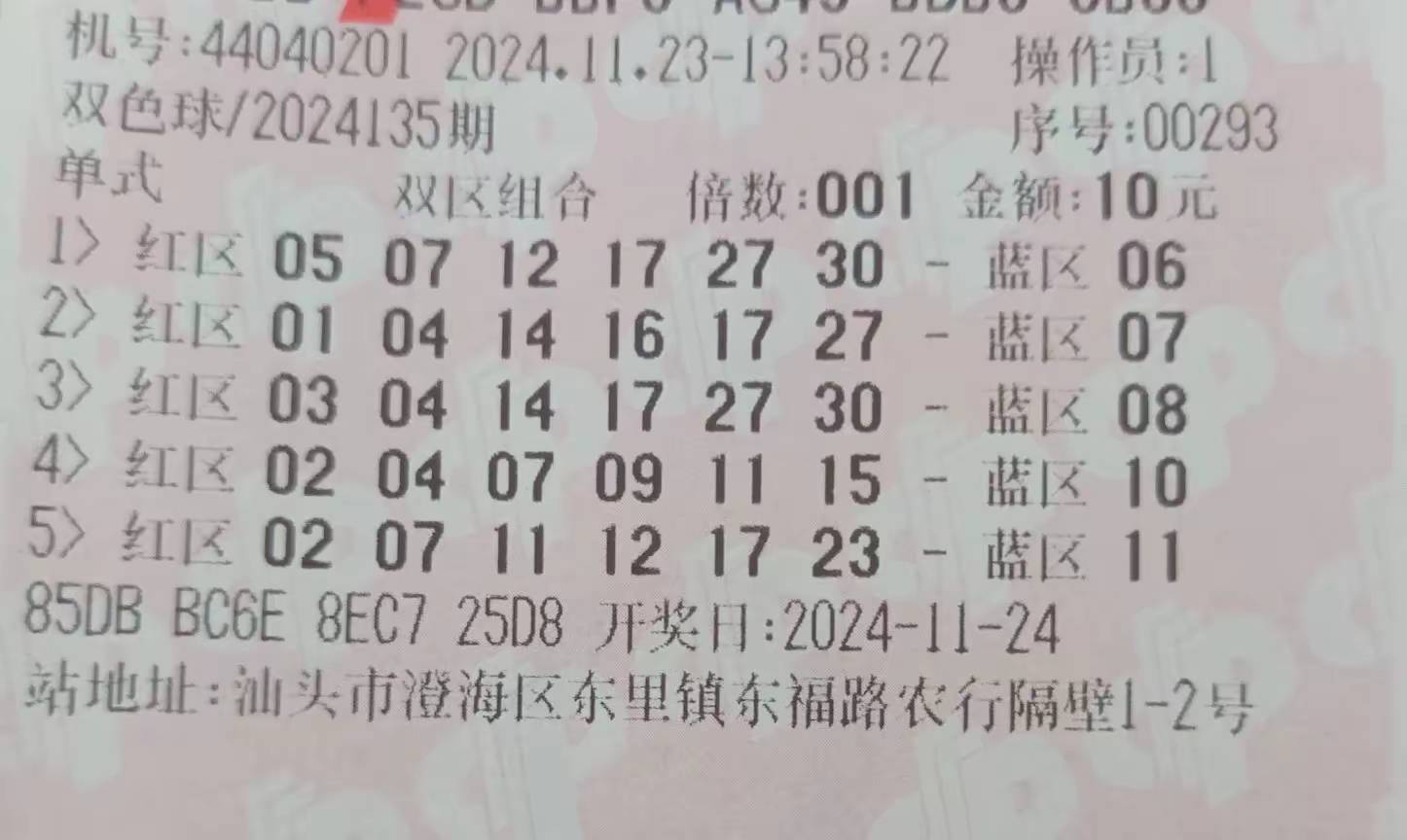 双色球开机号最新分析-第1张图片