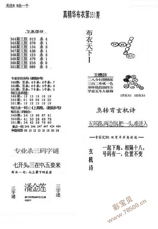 今日福彩3d字谜总汇全图今日福彩3D字谜总汇